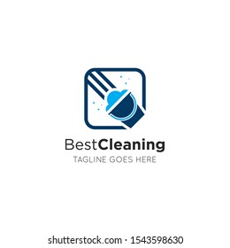 cleaning logo and icon vector illustration design template
