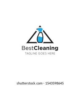 cleaning logo and icon vector illustration design template