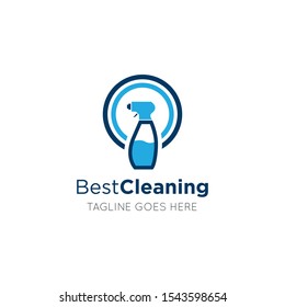 cleaning logo and icon vector illustration design template