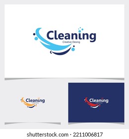 Cleaning logo icon vector isolated