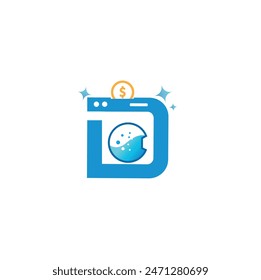 cleaning logo, laundry logo vector art and icons, mascot logo