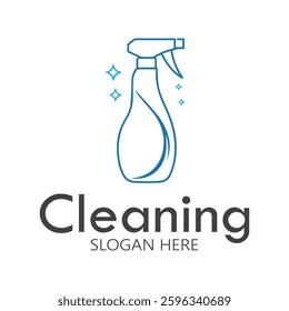 Cleaning logo, cleaning protection logo and house cleaning logo