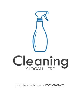 Cleaning logo, cleaning protection logo and house cleaning logo