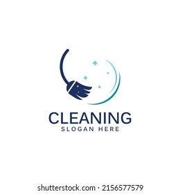 Cleaning logo, cleaning protection logo and house cleaning logo. With vector design concept.