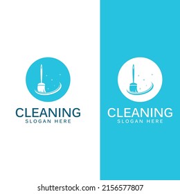 Cleaning logo, cleaning protection logo and house cleaning logo. With vector design concept.