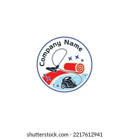 cleaning logo, sample company logo, a simple vector design