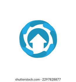 cleaning logo service laundry water busines