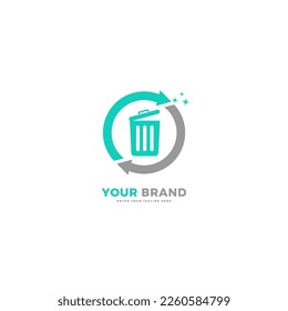 Logo de limpieza. Diseño sencillo, moderno, profesional y elegante. Vector