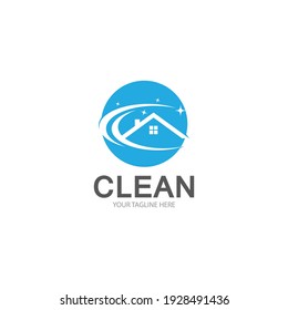 Cleaning logo and symbol illustration vector template