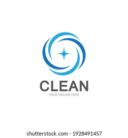 Cleaning logo and symbol illustration vector template
