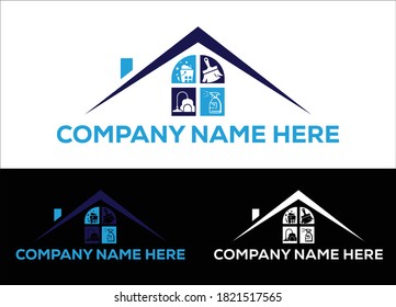 Logo de limpieza y vector de ilustración de símbolo
