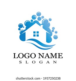 Reinigungs-Logo und Symbol-Vektorvorlage