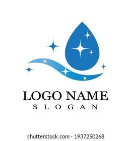 Reinigungs-Logo und Symbol-Vektorvorlage
