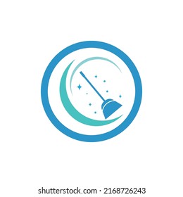Plantilla vectorial de ilustraciones de símbolos y logotipo de limpieza