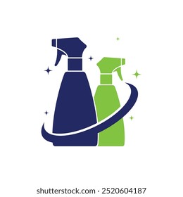 Logotipo de limpieza y símbolo ilustración Vector Plantilla
