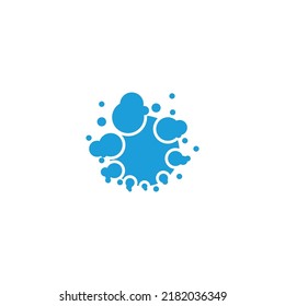 cleaning logo with symbol vector illustration
