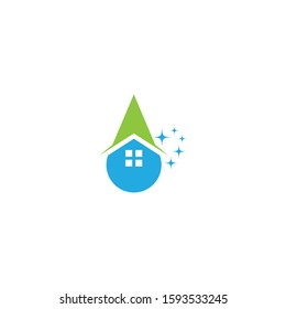 Cleaning logo template vector icon design