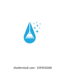 Cleaning logo template vector icon design