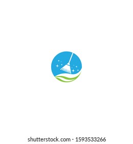 Cleaning logo template vector icon design