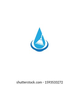 Cleaning logo template vector icon design