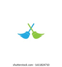 Cleaning logo template vector icon design