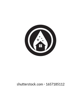 Diseño de icono vectorial de plantilla de logotipo de limpieza