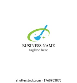 Cleaning logo template vector icon design