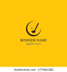 Cleaning logo template vector icon design