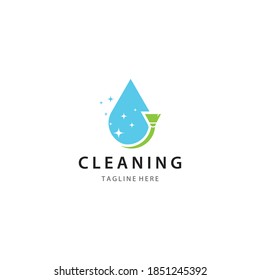 Cleaning logo template vector icon design