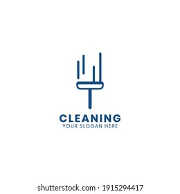 Cleaning logo template vektor, minimal cleaning logo vektor