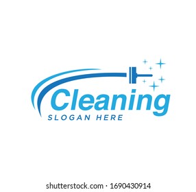 Cleaning logo vector design template