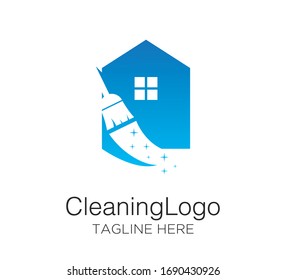 Cleaning logo vector design template