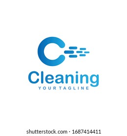 Cleaning Logo Vector and letter c vector