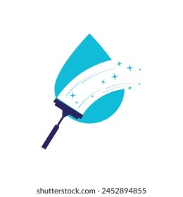 Cleaning logo vector template symbol design