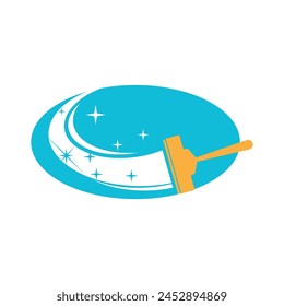 Cleaning logo vector template symbol design