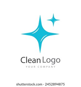 Cleaning logo vector template symbol design