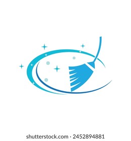 Cleaning logo vector template symbol design