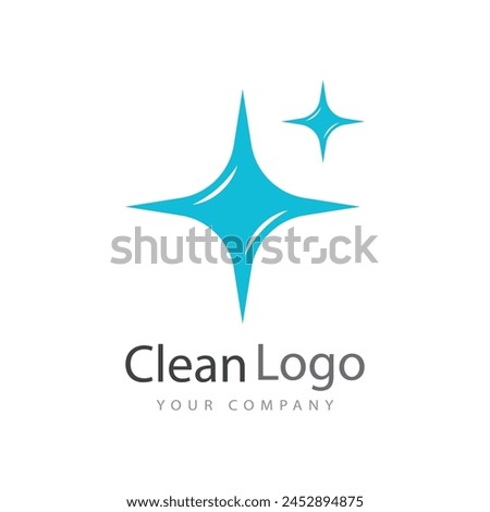 Cleaning logo vector template symbol design