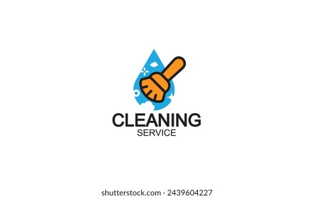 Cleaning logo vector template. This logo suitable