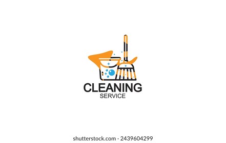 Cleaning logo vector template. This logo suitable