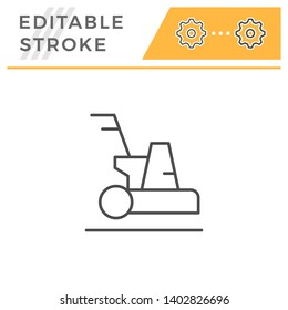 Cleaning machine editable stroke line icon