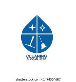 Cleaning And Maintenance Logo Template. cleaning apartments and offices.