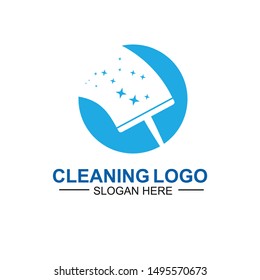 Cleaning And Maintenance Logo Template. cleaning apartments and offices.