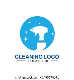 Cleaning And Maintenance Logo Template. cleaning apartments and offices.