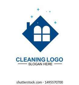Cleaning And Maintenance Logo Template. cleaning apartments and offices.