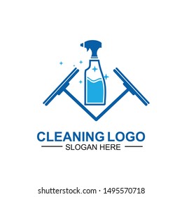 Cleaning And Maintenance Logo Template. cleaning apartments and offices.