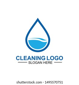 Cleaning And Maintenance Logo Template. cleaning apartments and offices.