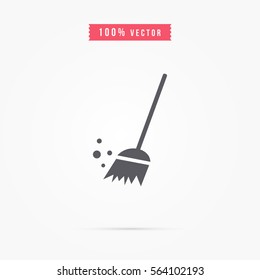 Cleaning, mop icon