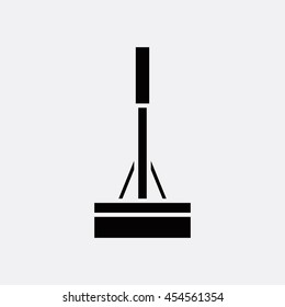 Cleaning mop icon illustration isolated vector sign symbol