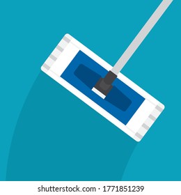icono de mop de limpieza - ilustración vectorial